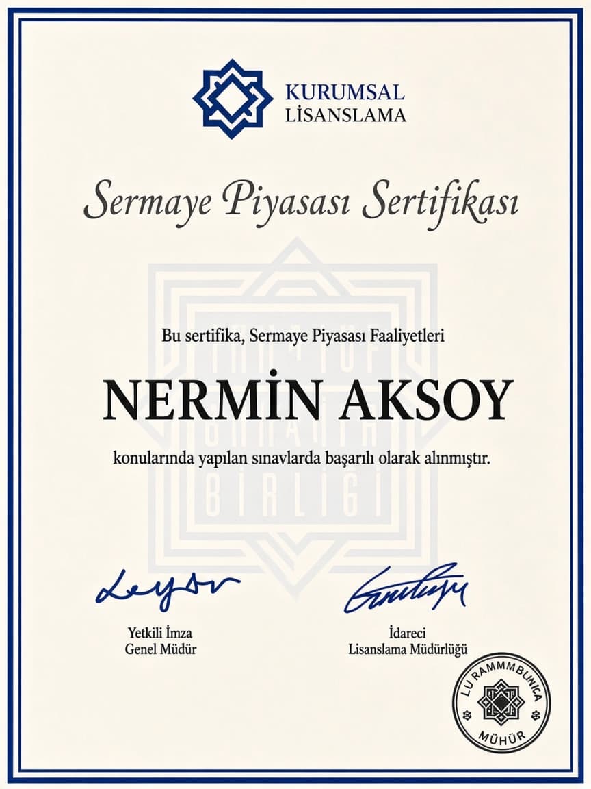 Profesyonel Yetkinlik Sertifikası — Nermin Aksoy